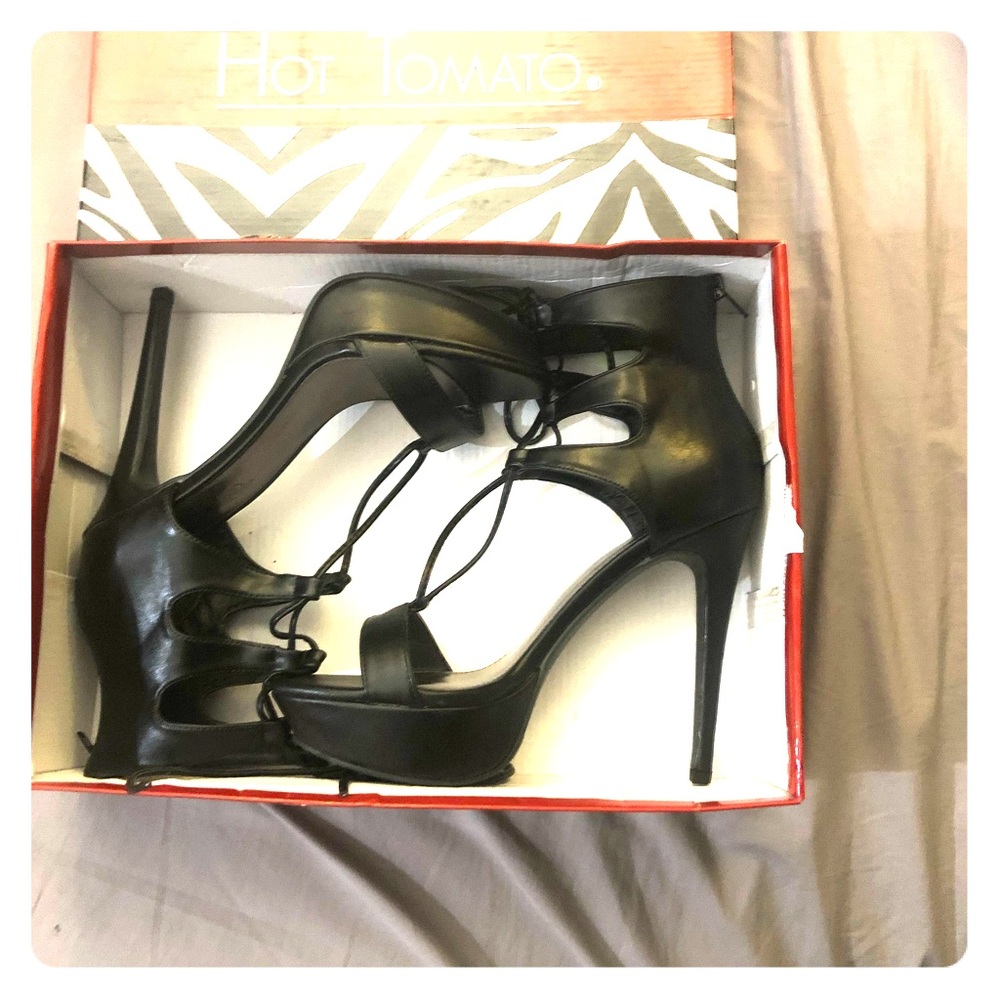 High Heel Open Toe Stilettos